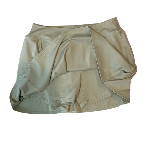 Madewell MWL Pull On Flex Mini Fitness Skirt - Seagrass Green - Size XL - Picture 8 of 12